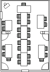 Планировка комнаты переговоров